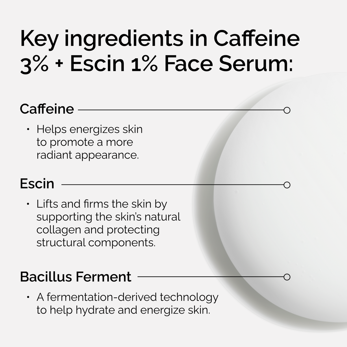 Caffeine 3% + Escin 1% Face Serum A3 image 12